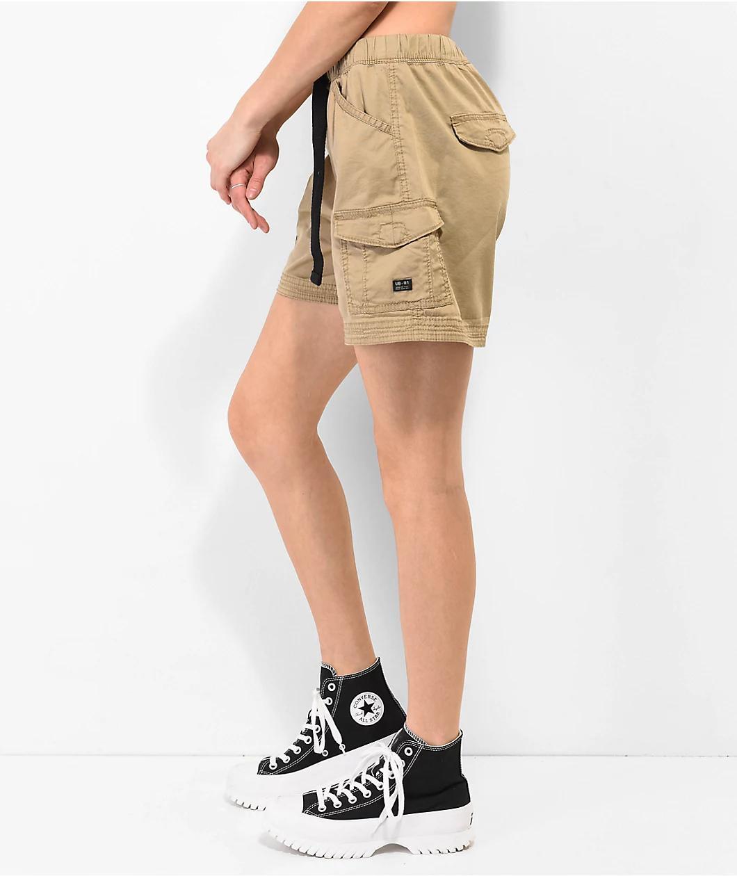 Unionbay Chase Brown Belted Utility Shorts Product Image