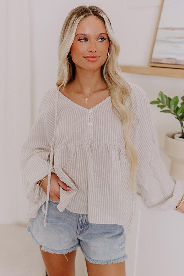 Playful Pursuits Stripe Babydoll Top Product Image