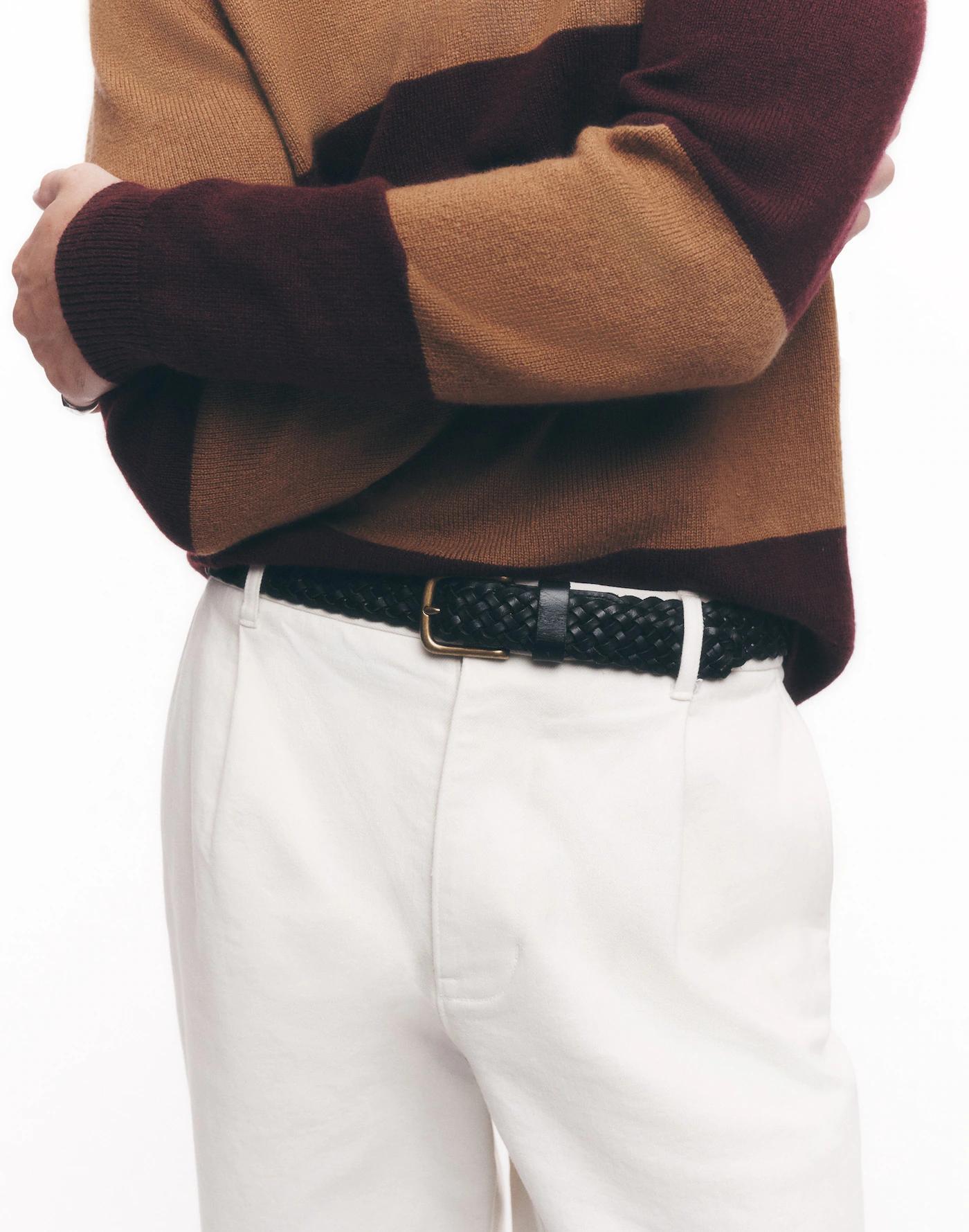 Woven Leather Belt Product Image