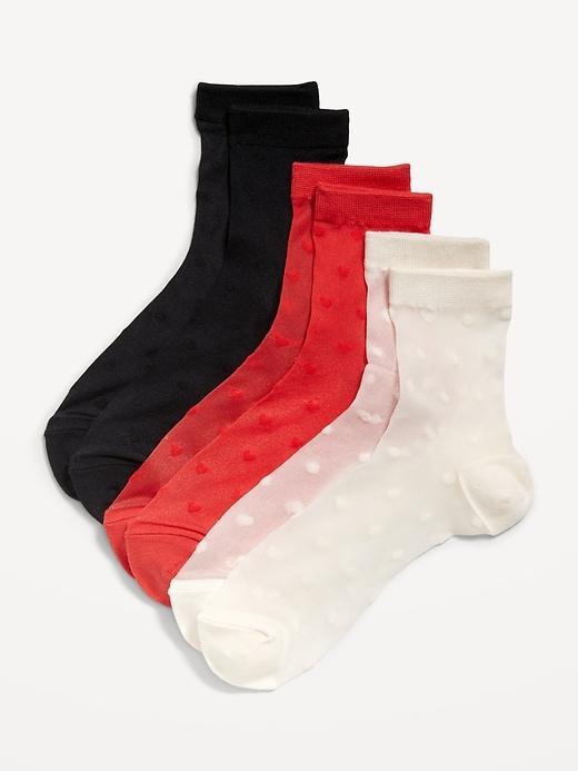 Sheer Nylon Crew Sock 3-Pack for Women Product Image