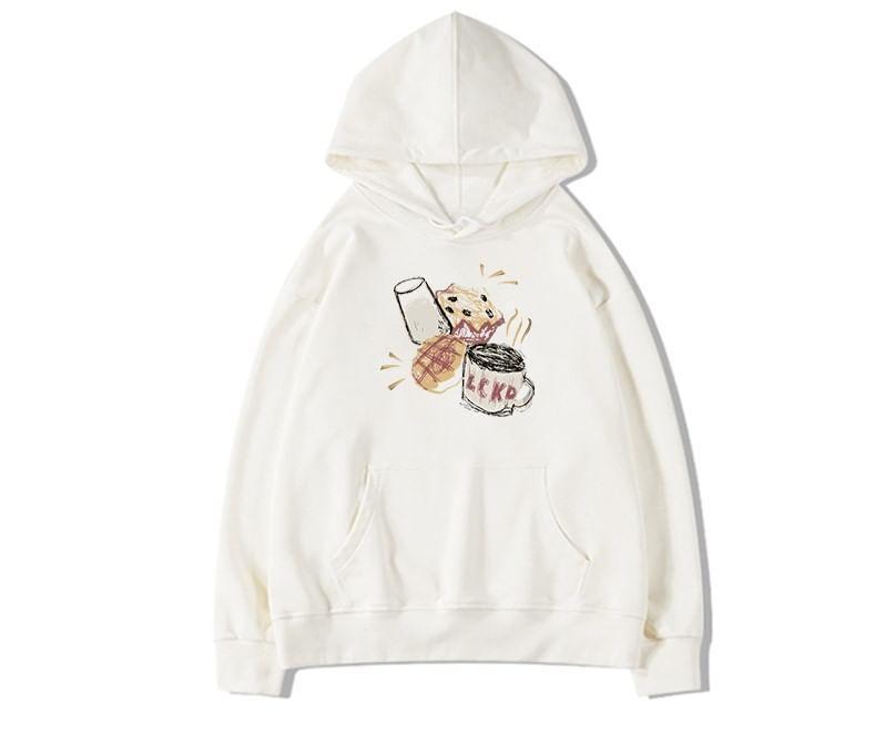 Graphic Print Oversized Hoodie Product Image