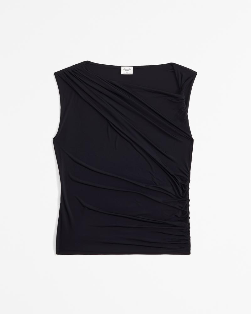 Skimming Twist Draped Top Product Image