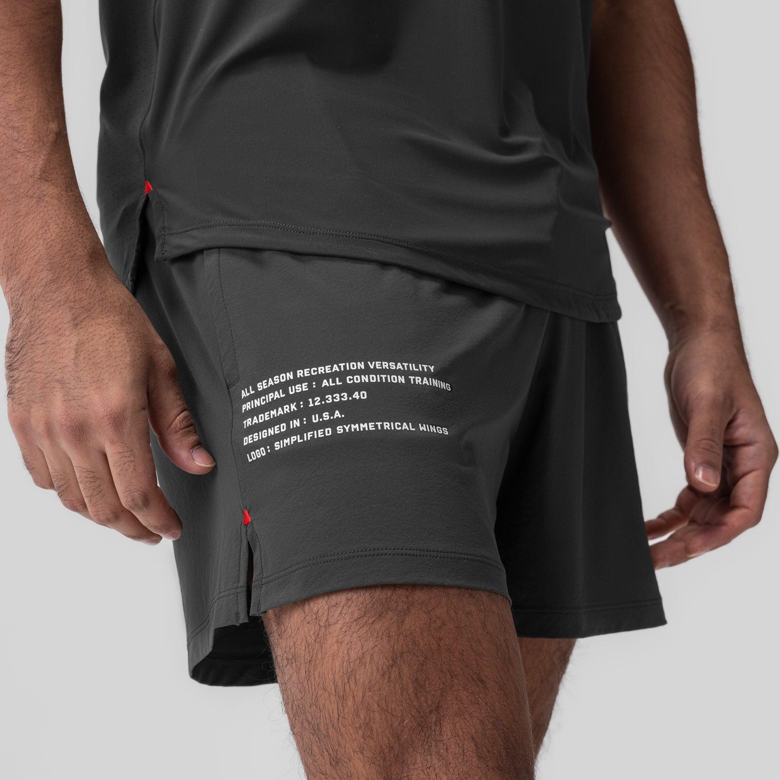 0942. Aerotex™ 5" Training Short - Space Grey Male Product Image