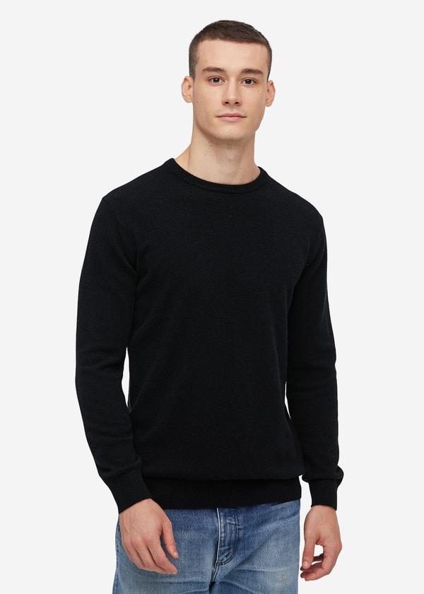 Crew Neck  Classic  Soft Cashmere Sweater For Men Product Image