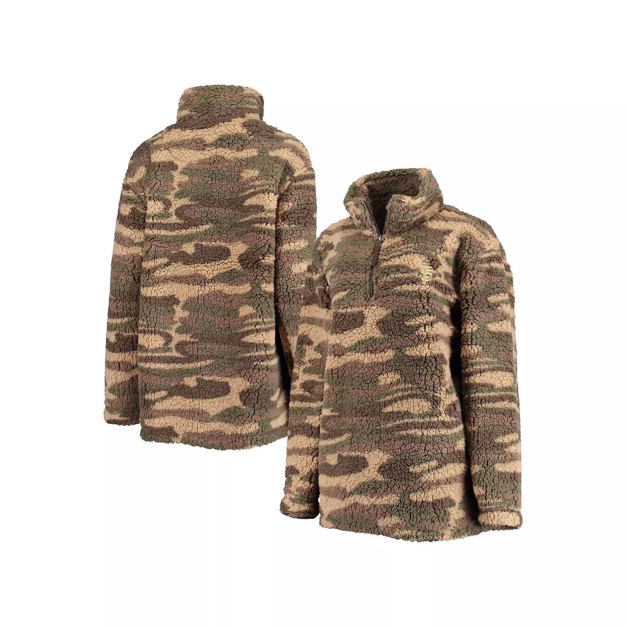 Women's G-III 4Her by Carl Banks Camo San Francisco Giants Sherpa Quarter-Zip Jacket,  Product Image