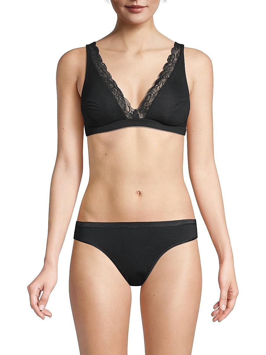 Cotton Lace Wire-Free Bra Product Image