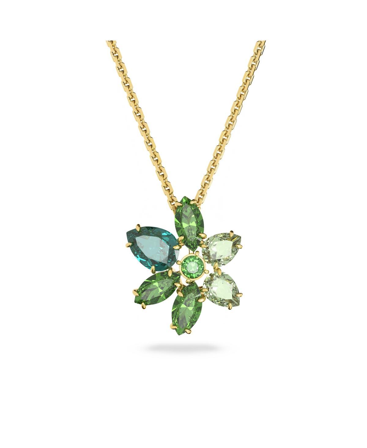 Swarovski Gema Color Crystal Flower Pendant Necklace, 14.5 Product Image