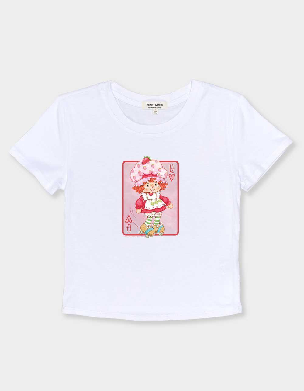 STRAWBERRY SHORTCAKE Queen Of Hearts Womens Baby Tee Product Image