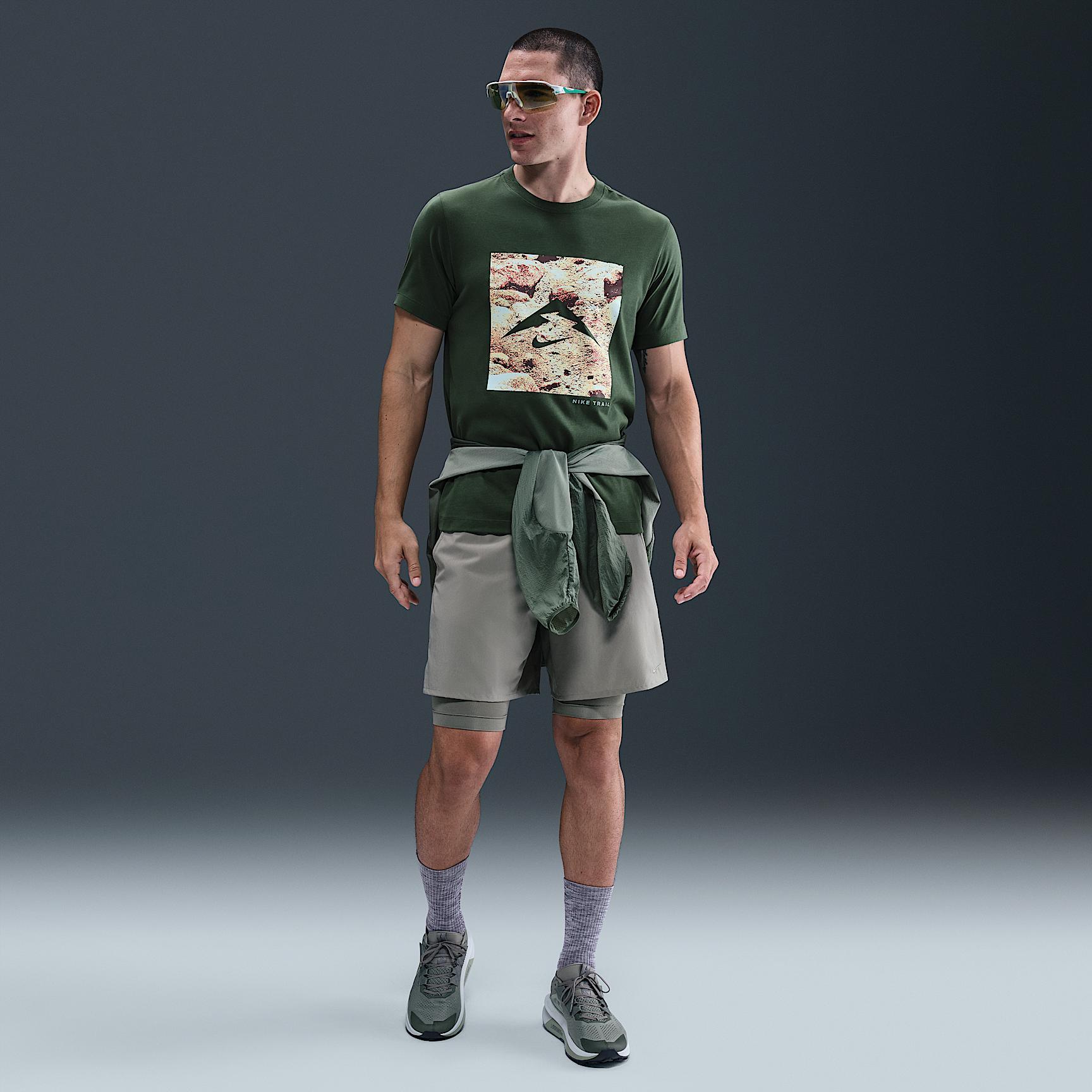 Nike Mens Dri-FIT Trail Running T-Shirt | HV4148-133 Product Image