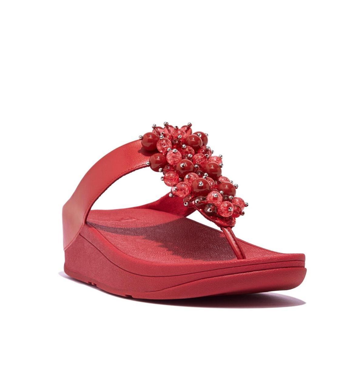 FitFlop Womens Fino Bauble-Bead Toe-Post Sandals Product Image