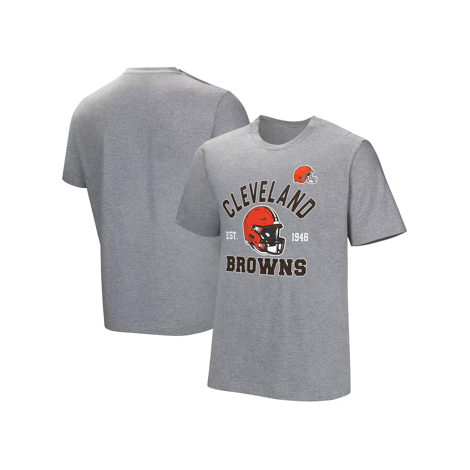 Men's Gray Cleveland Browns Tackle Adaptive T-Shirt,  Product Image