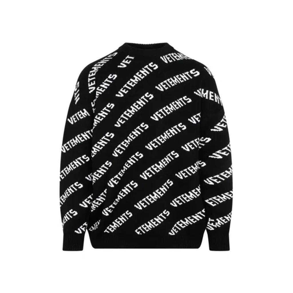 VETEMENTS Wool Sweatshirt In Black Product Image