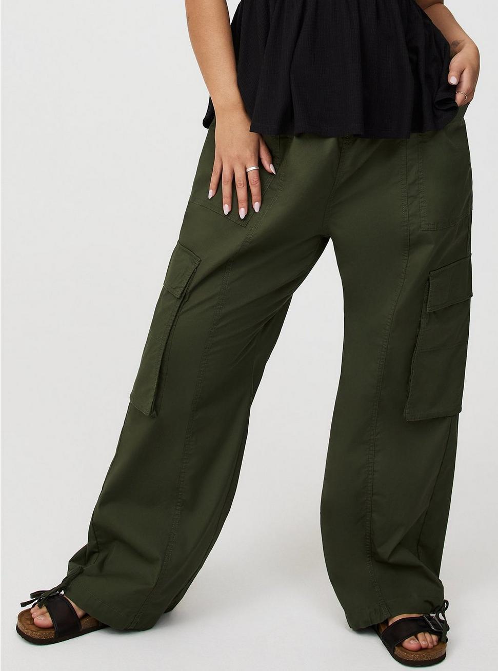 High-Rise Poplin Parachute Pant Product Image