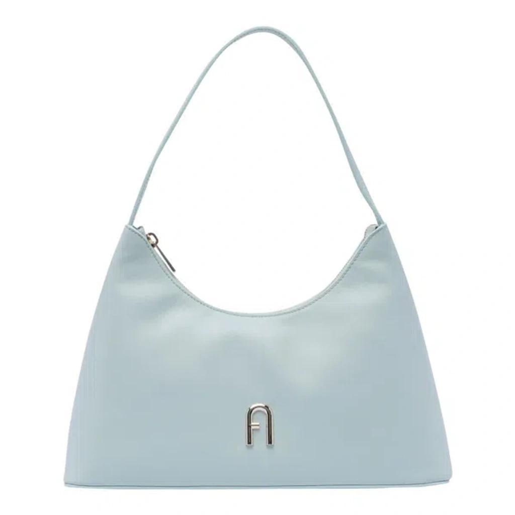 FURLA Small Diamante Shoulder Bag In Blue Product Image