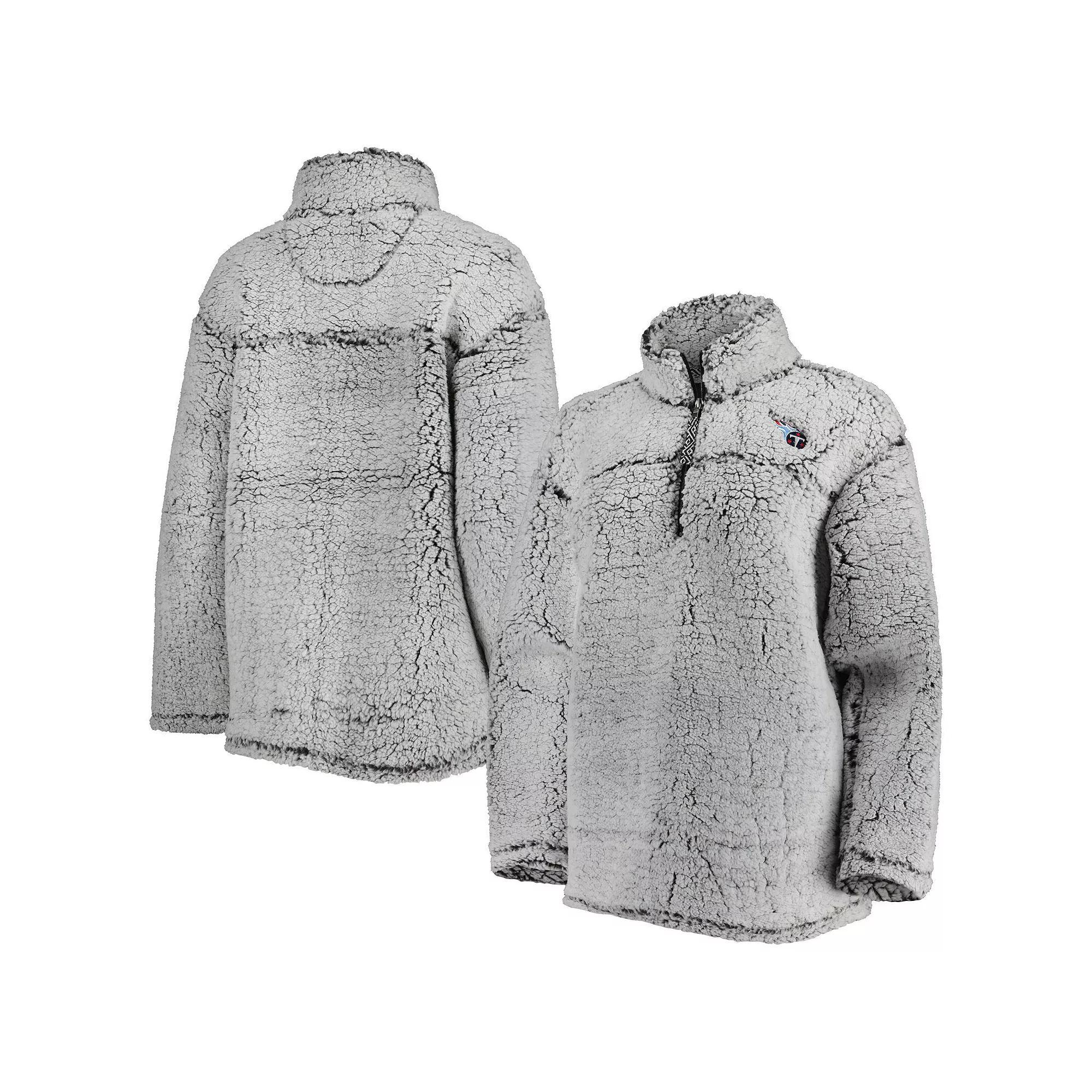 Women's G-III 4Her by Carl Banks Gray Tennessee Titans Sherpa Quarter-Zip Jacket,  Product Image