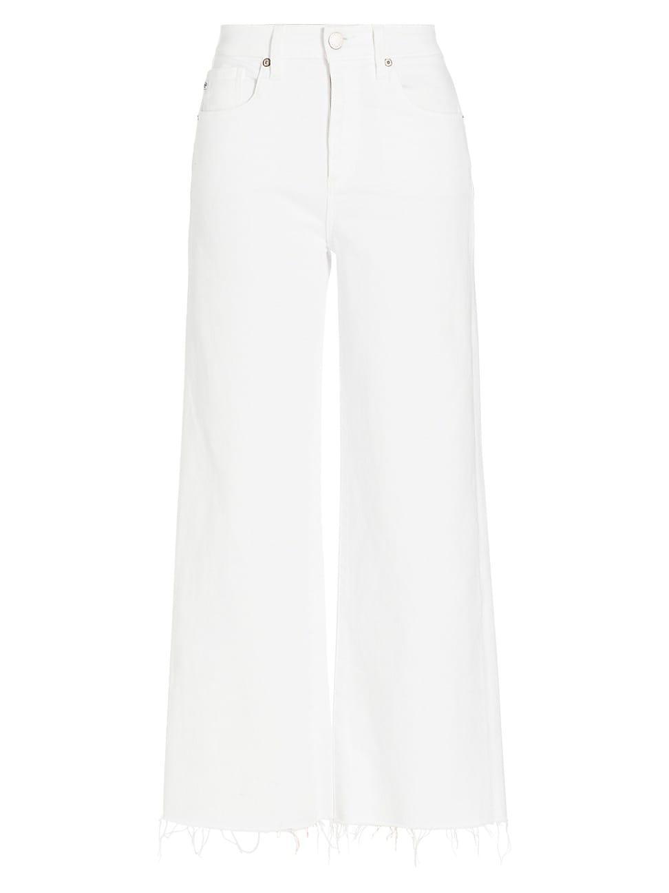 Saige High Rise Wide-Leg Crop Jeans Product Image