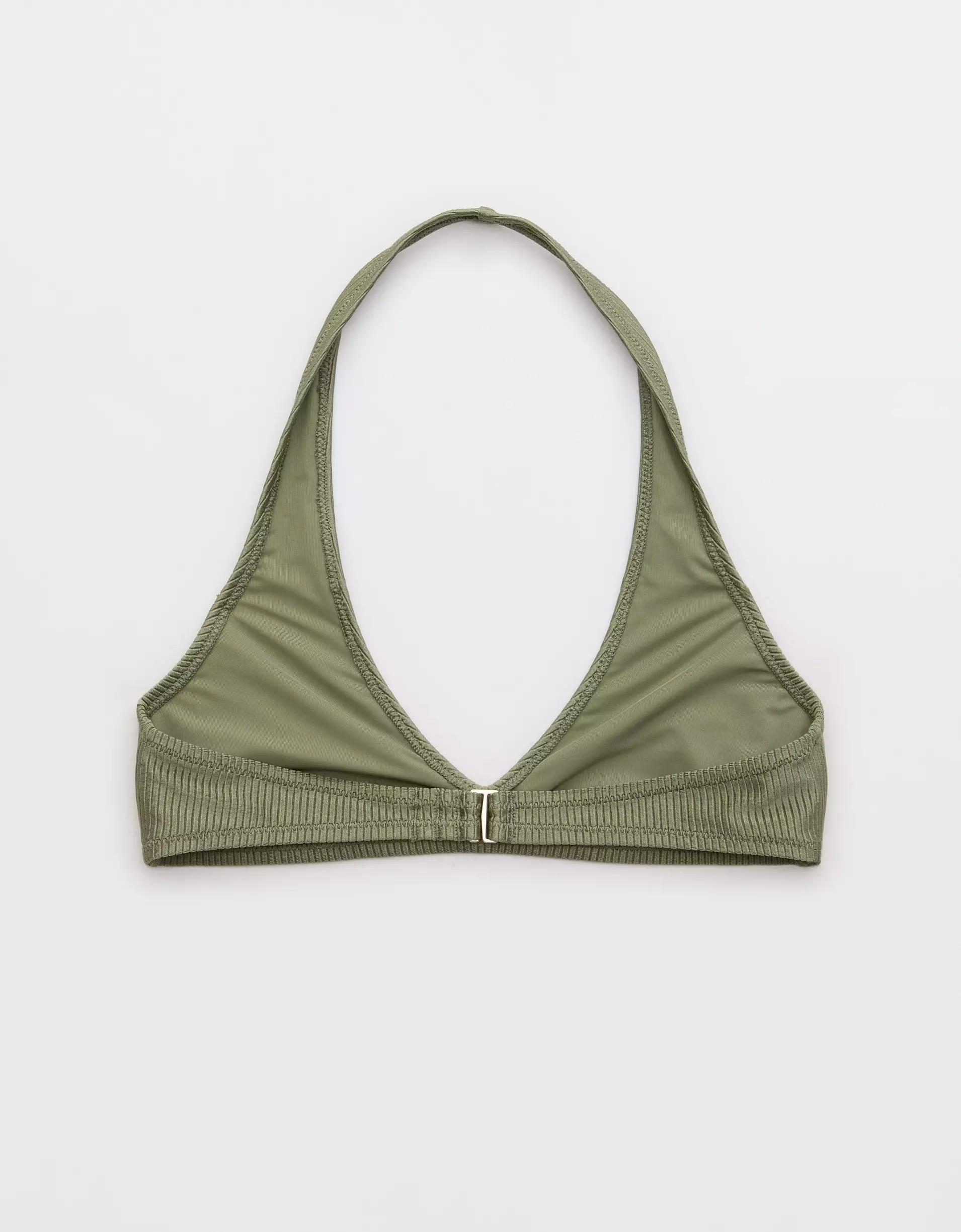 Aerie Shine Rib Halter Bikini Top Product Image