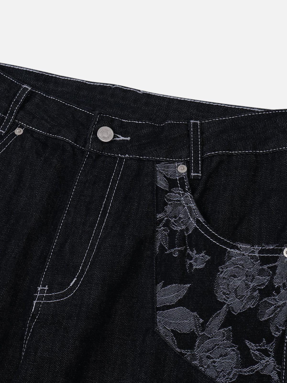 Aelfric Eden Lace Patchwork Flared Jeans Product Image