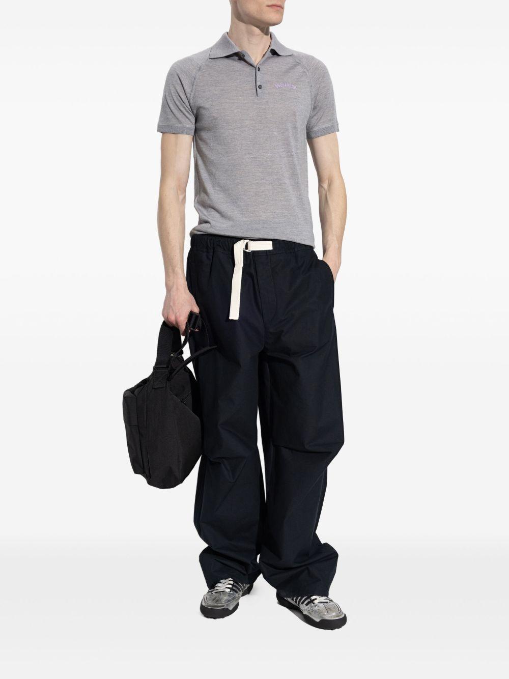 knitted polo shirt Product Image