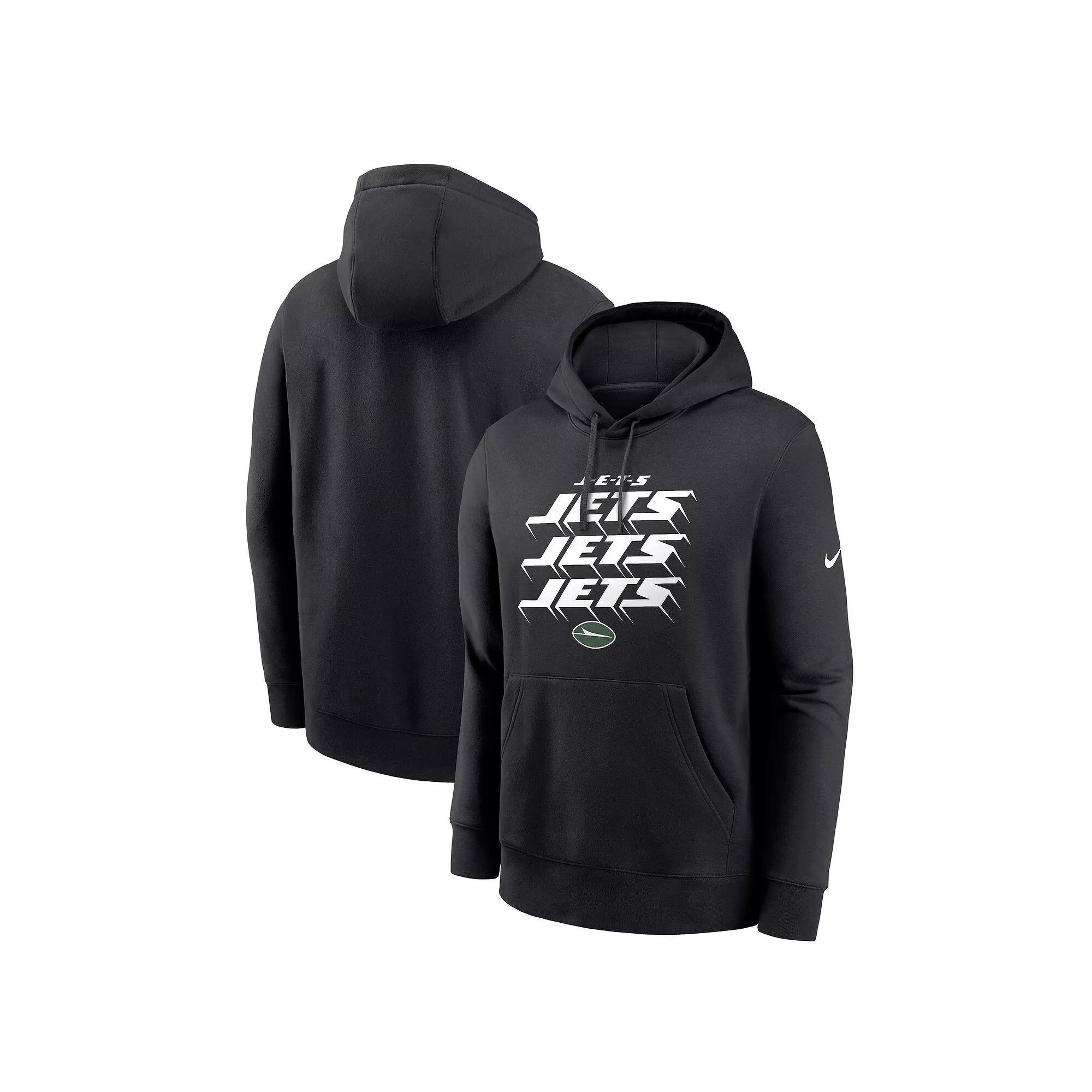 Men's Nike Black New York Jets Hometown Fleece Pullover Hoodie, Size: Medium Product Image