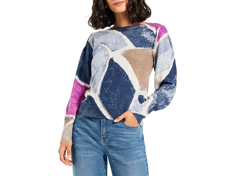 Womens Printed Tiles Sweater Product Image