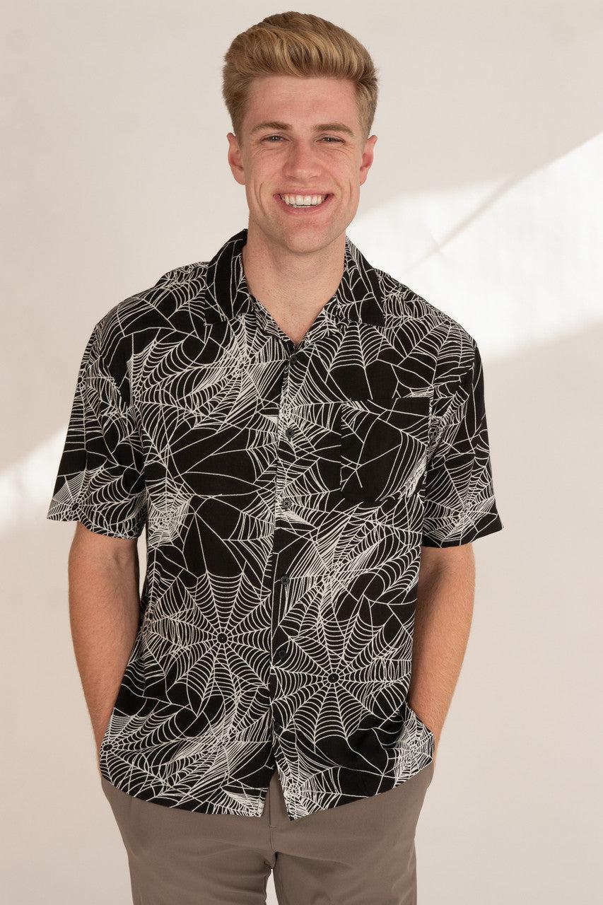 Spiderweb Button Up Shirt Product Image