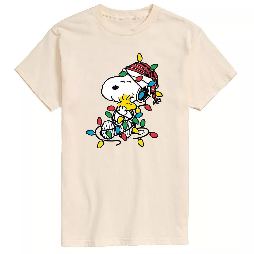 Men's Peanuts Christmas Lights Tee,  Product Image