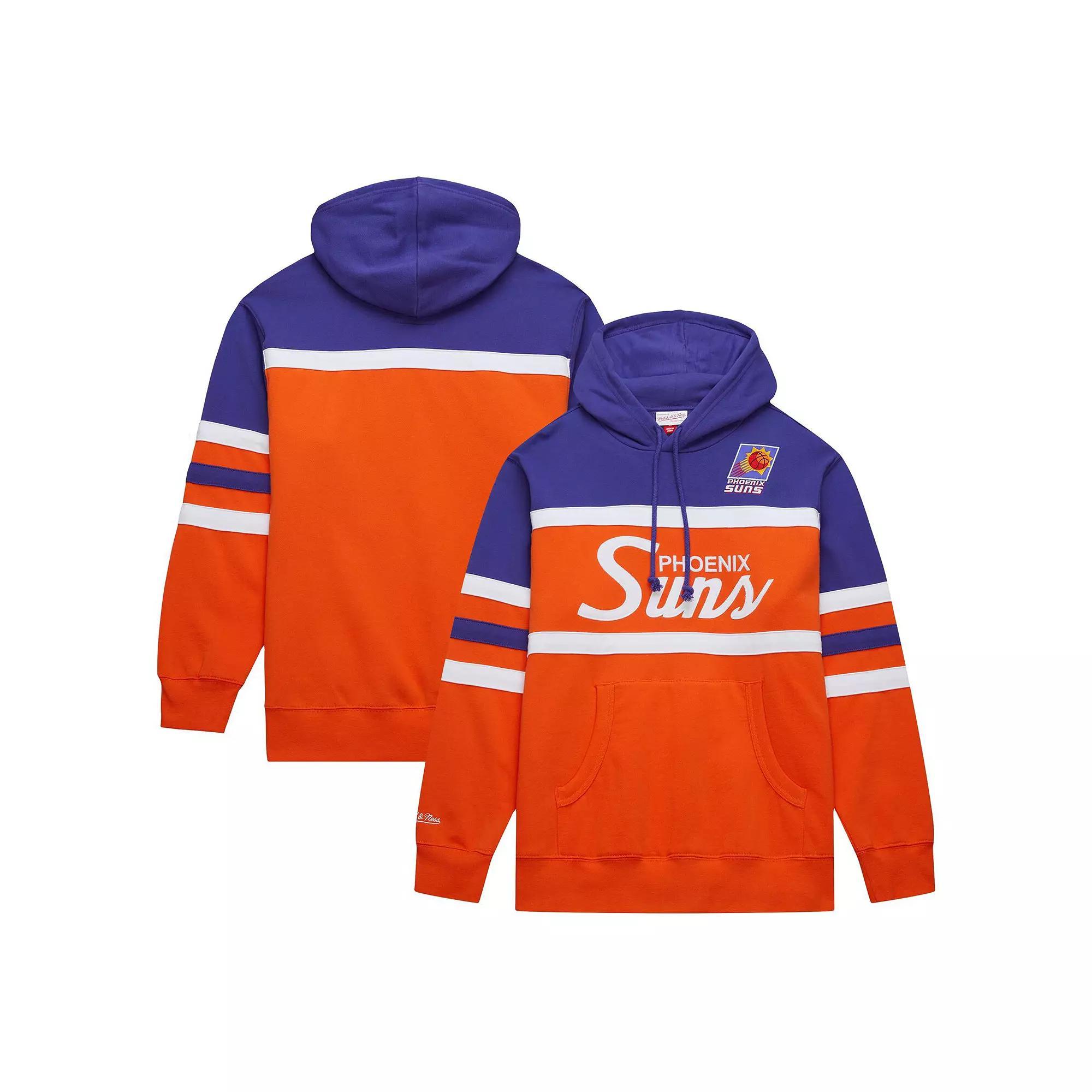 Men's Mitchell & Ness Orange/Purple Phoenix Suns Head Coach Pullover Hoodie, Size: Medium, Phx Orange Product Image
