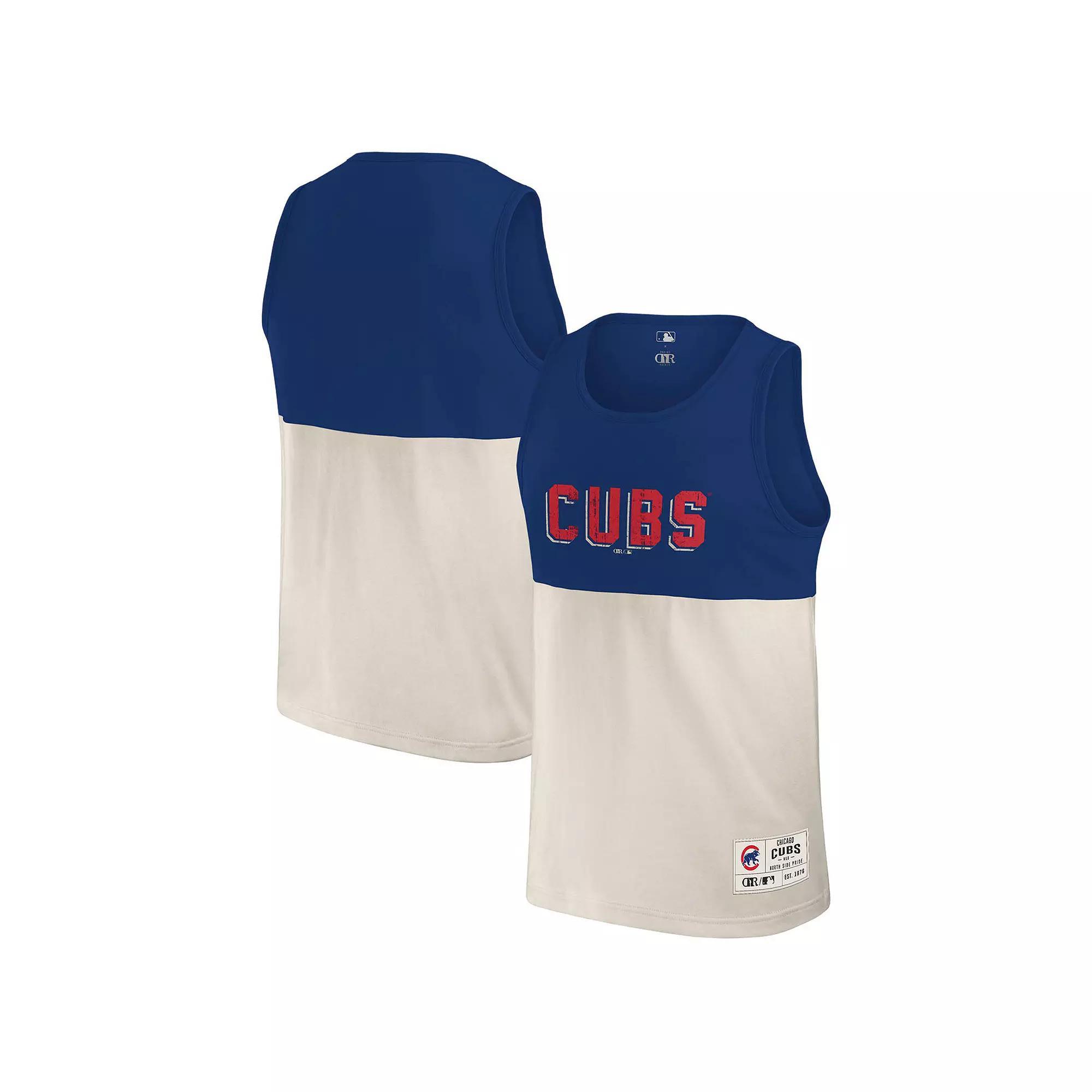 Men's Darius Rucker Collection by Fanatics Navy Cleveland Guardians Colorblock Tank Top,  Product Image