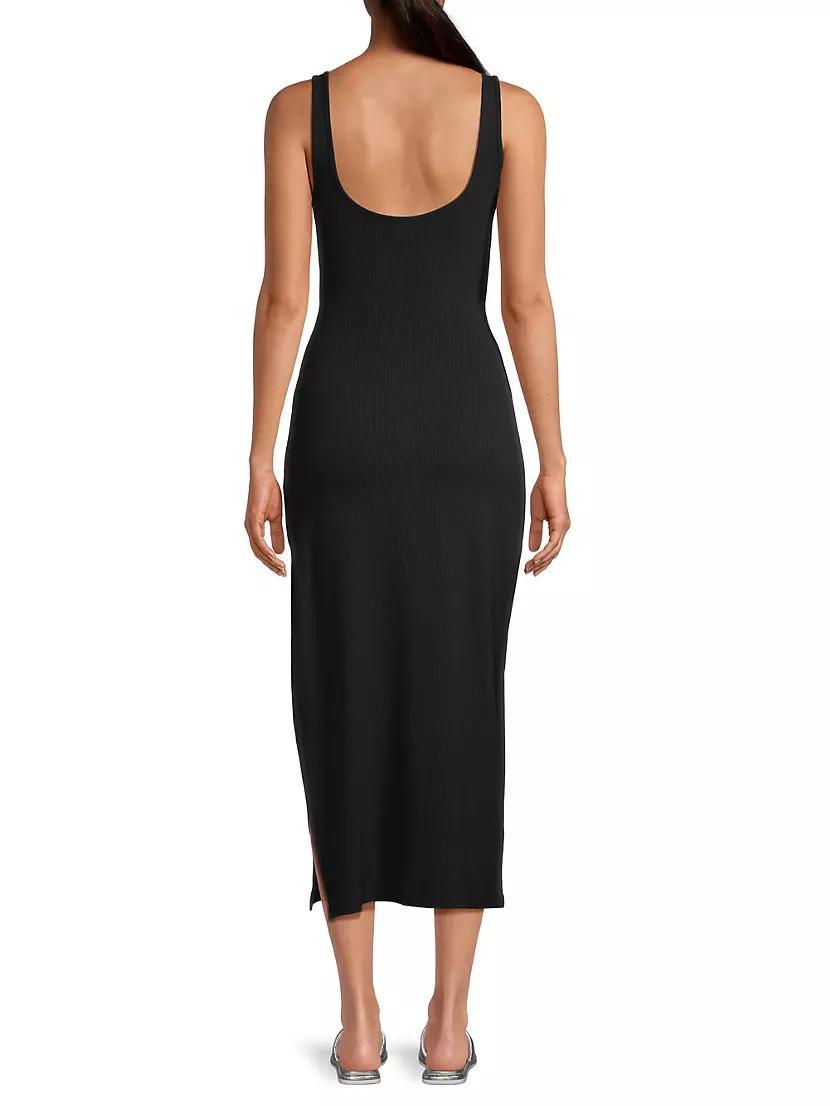 Camille Cut-Out Rib-Knit Midi-Dress Product Image