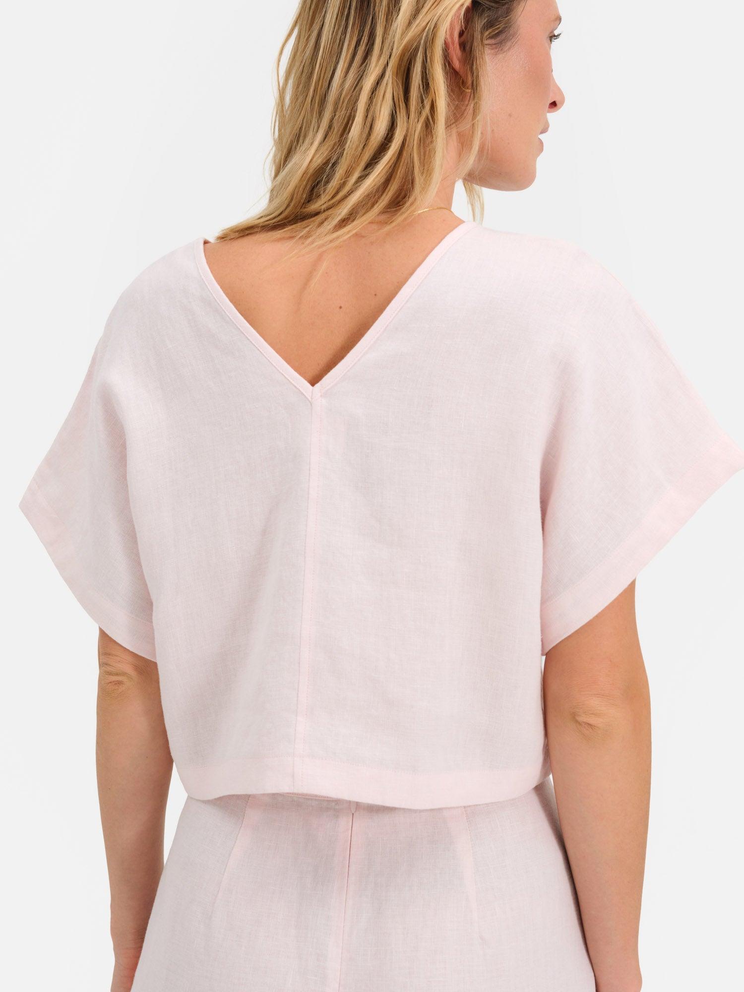 Organic Linen Midi Skirt Female Product Image