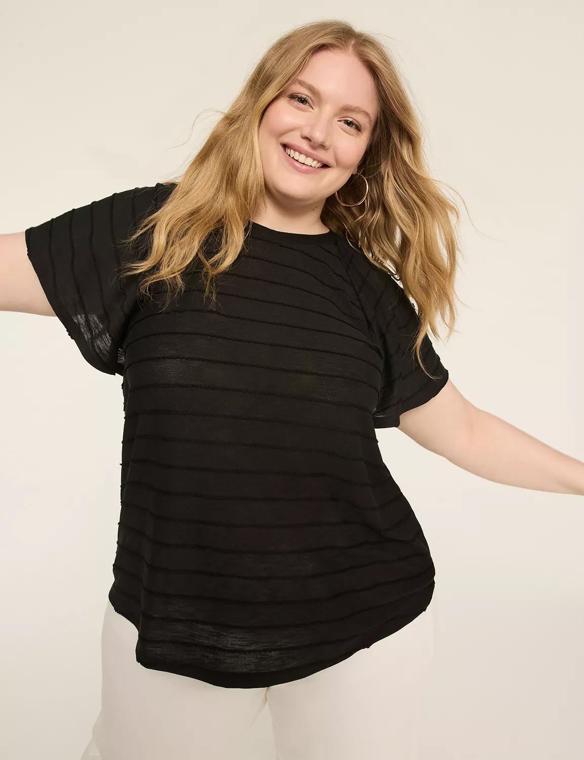 Shirred Flutter-Sleeve Top Product Image