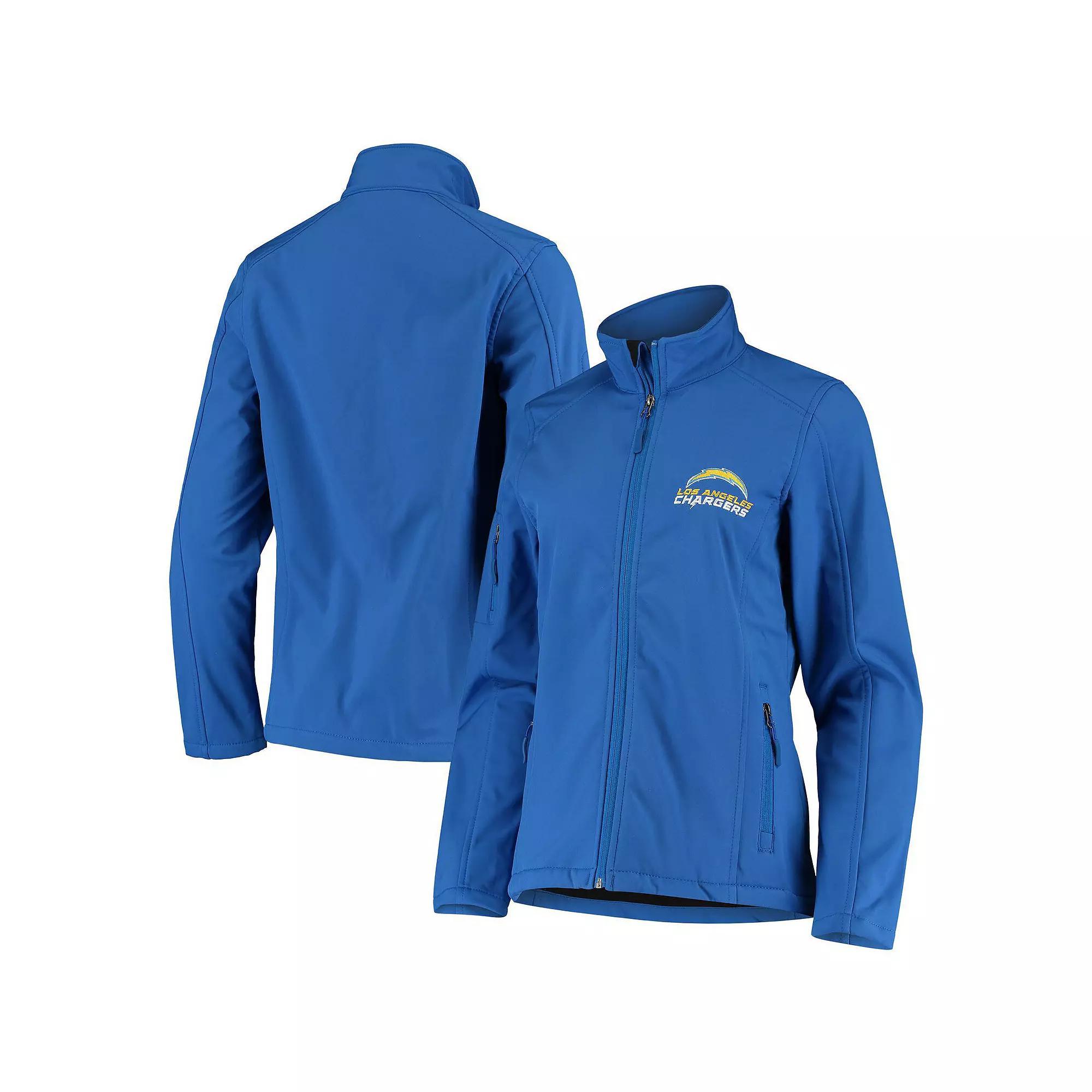 Women's Royal Los Angeles Chargers Full-Zip Sonoma Softshell Jacket, Size: 2XL, Blue Product Image