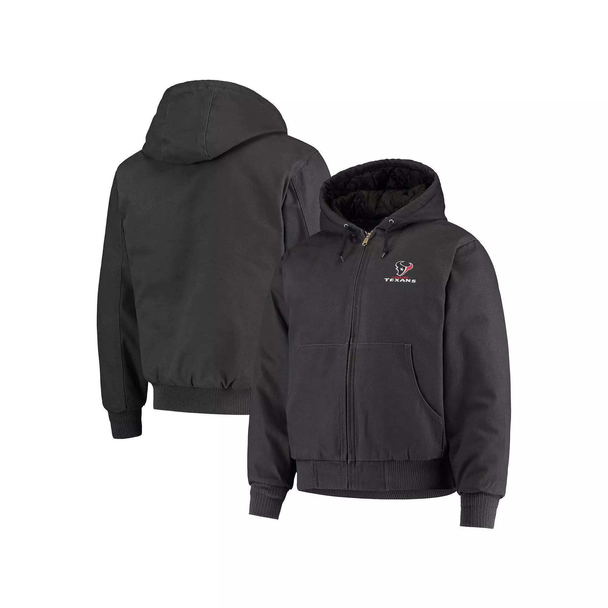 Men's Dunbrooke Navy Houston Texans Dakota Cotton Canvas Hooded Jacket, Size: Small, Blue Product Image