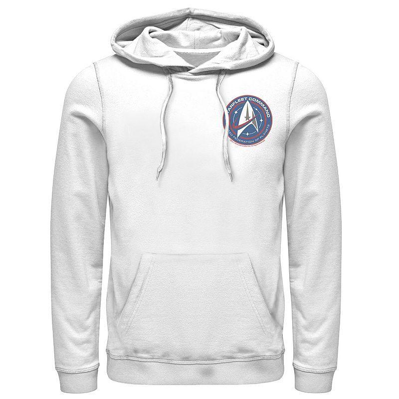 Men's Star Trek Discovery Federation of Planets Hoodie, Size: Small, White Product Image