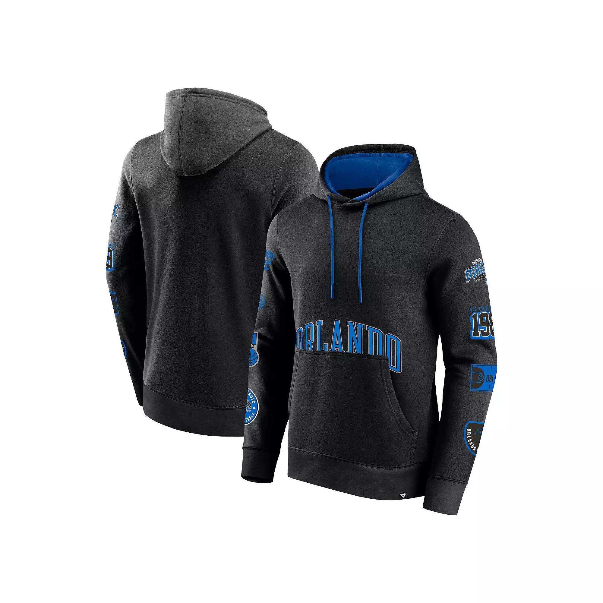 Men's Fanatics Branded Black Orlando Magic Home Court Pullover Hoodie, Size: 3XL, Mag Black Product Image