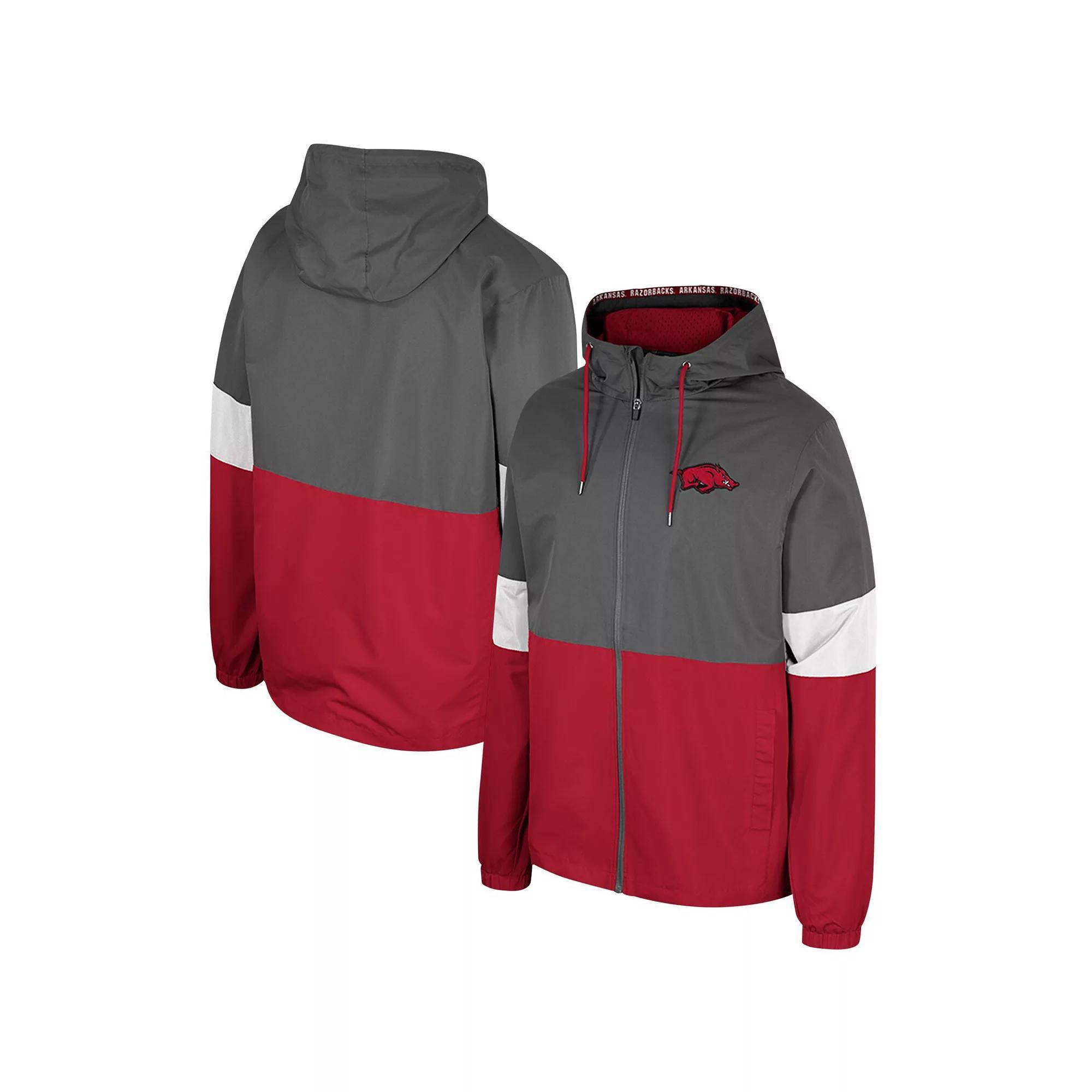 Men's Colosseum Charcoal Air Force Falcons Miles Full-Zip Hoodie Jacket, Size: XL, Afa Charco Product Image