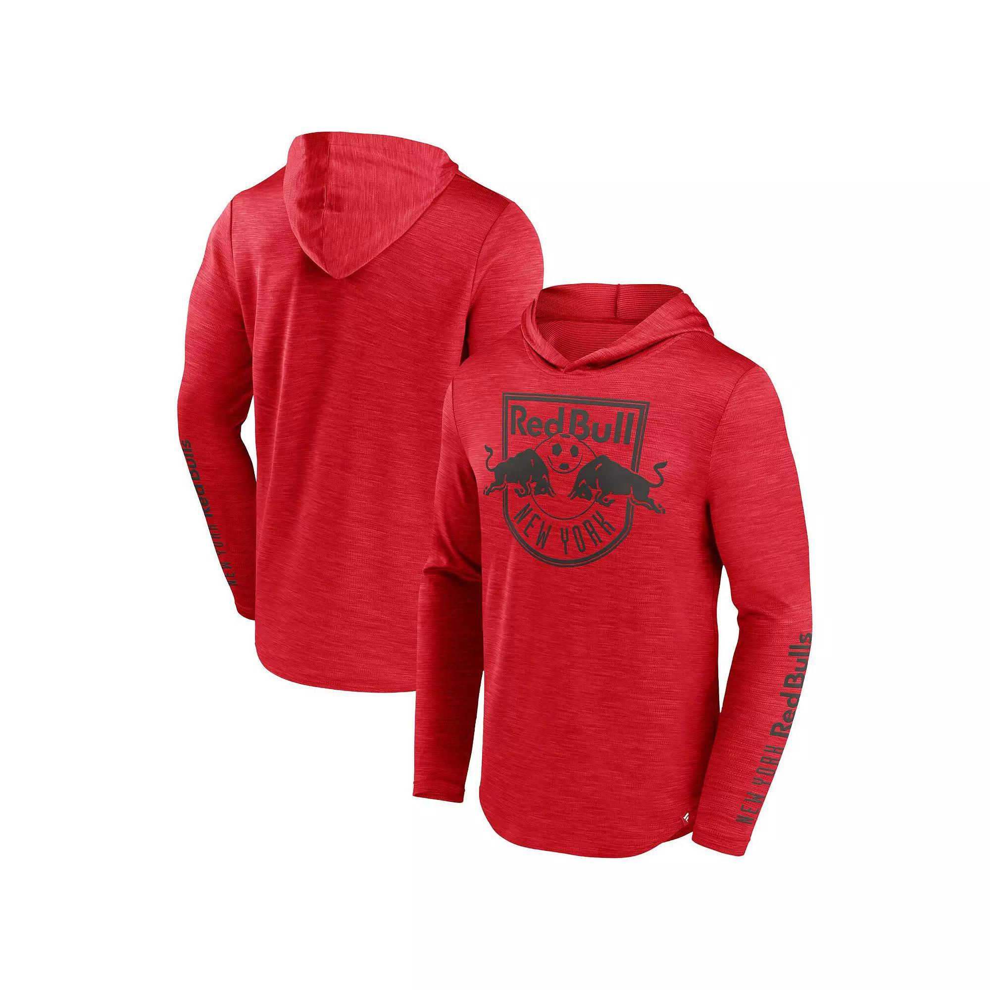 Men's Fanatics Branded Red New York Red Bulls First Period Space-Dye Pullover Hoodie, Size: Medium Product Image