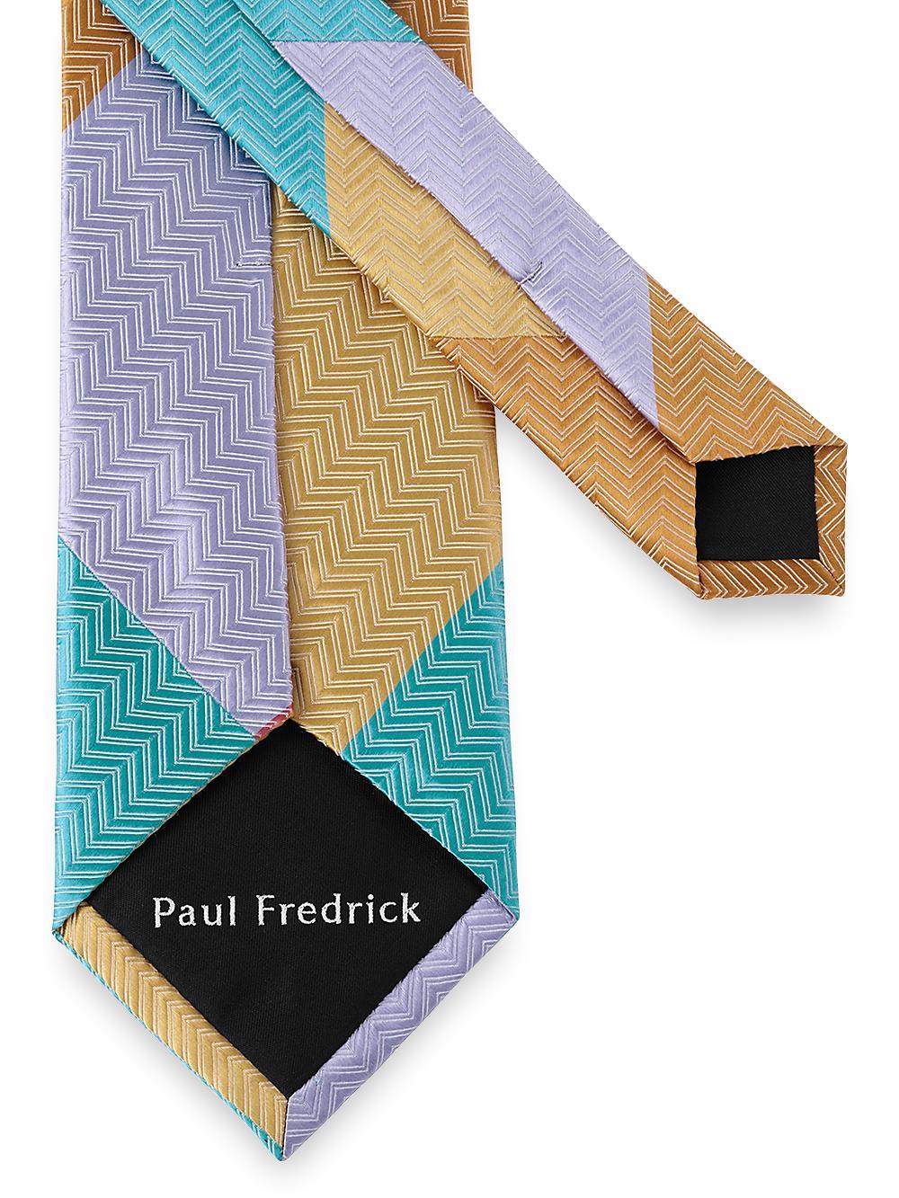 Patchwork Woven Silk Tie - Multi Product Image