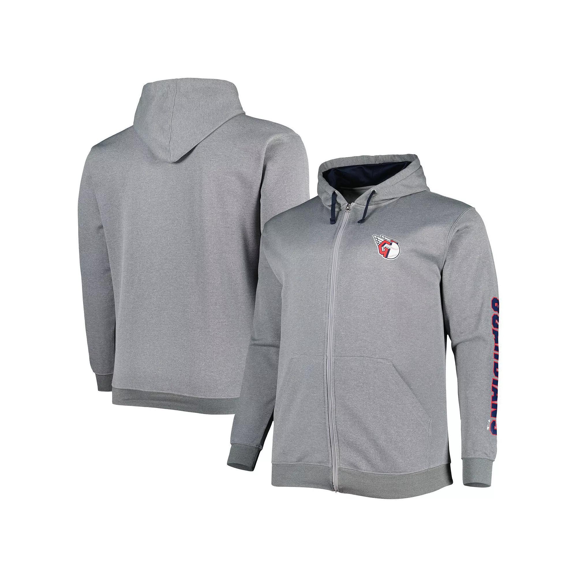 Men's Profile Ash Cleveland Guardians Big & Tall Pullover Hoodie,  Product Image