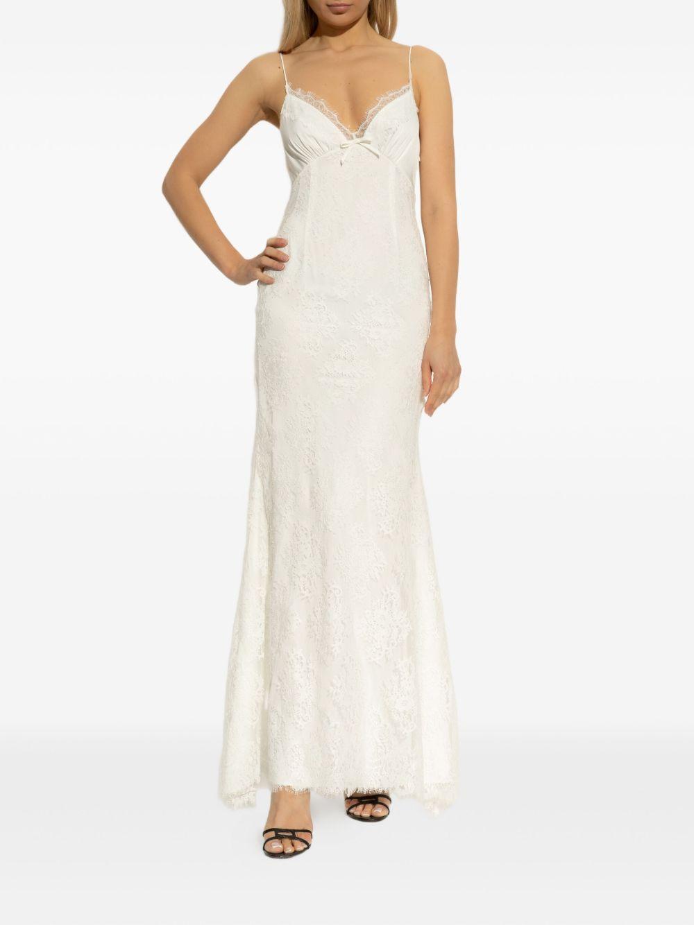 lace embroidered maxi dress Product Image
