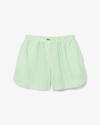 Loose Striped Linen Shorts Product Image