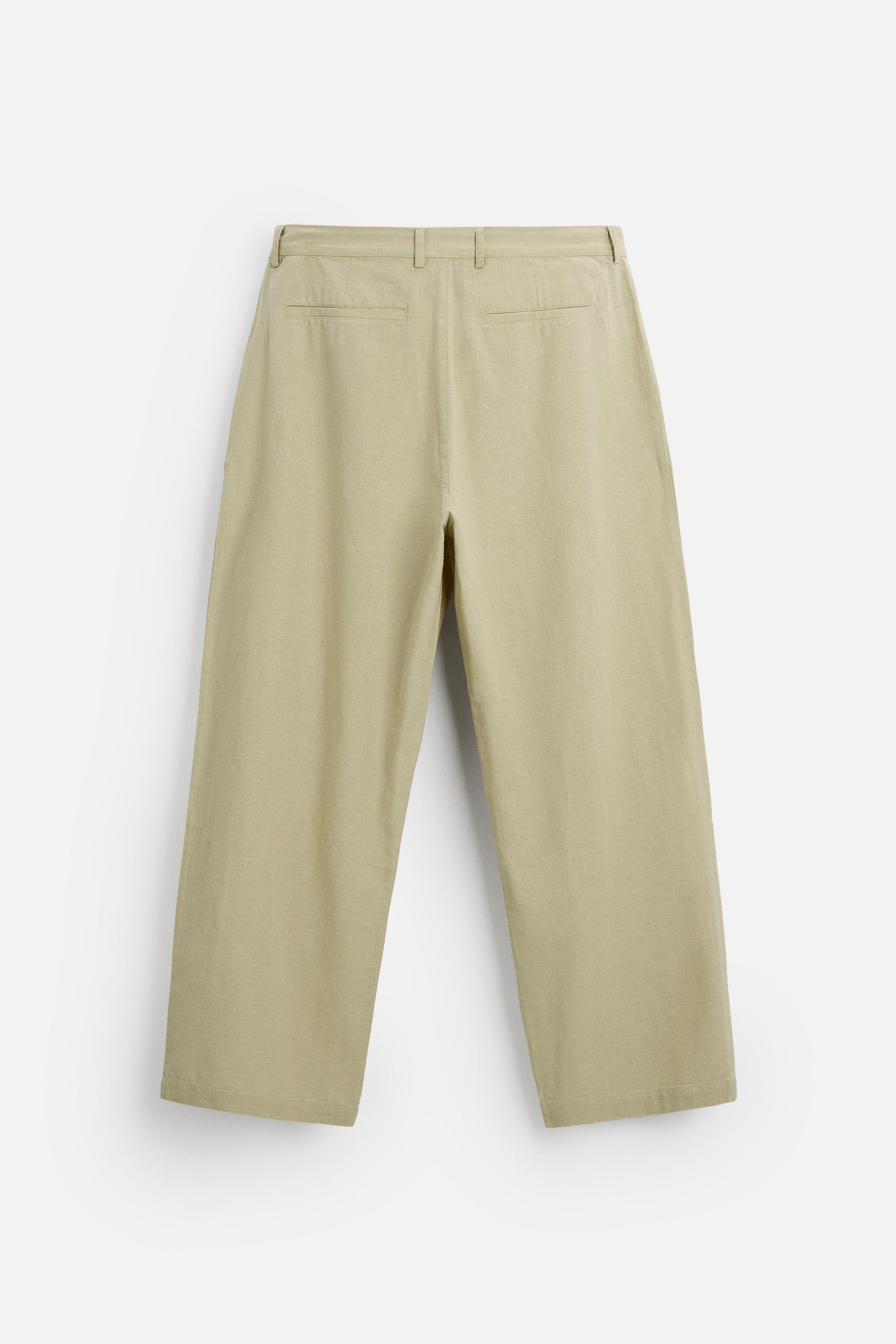 RELAXED FIT PLEATED PANTS Product Image