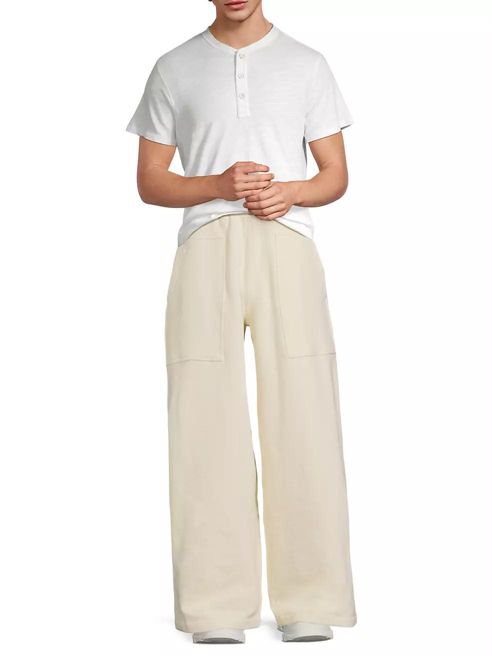 Straight-Leg Cotton Sweatpants Product Image