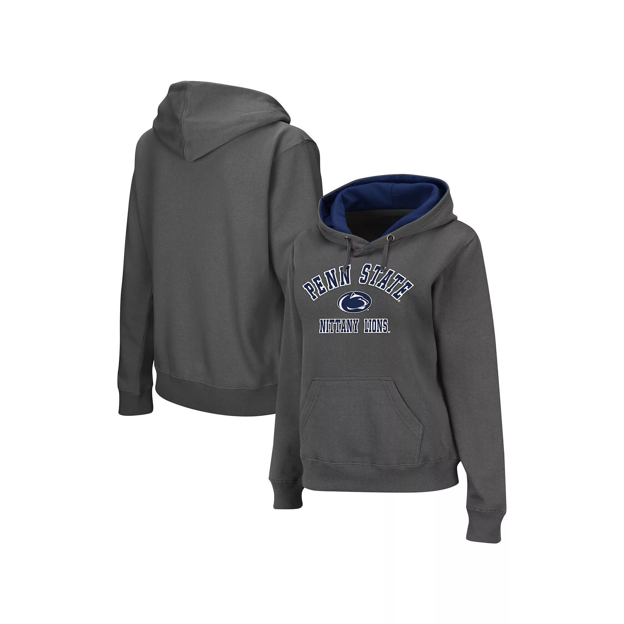 Women's Charcoal Penn State Nittany Lions Arch & Logo 2 Pullover Hoodie, Size: XL Product Image