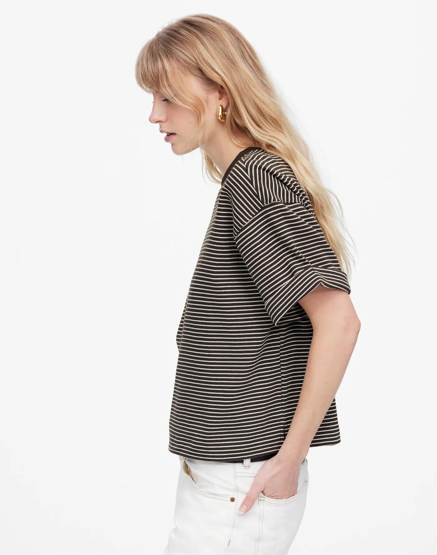 Sweatshirt Tee in Stripe Product Image