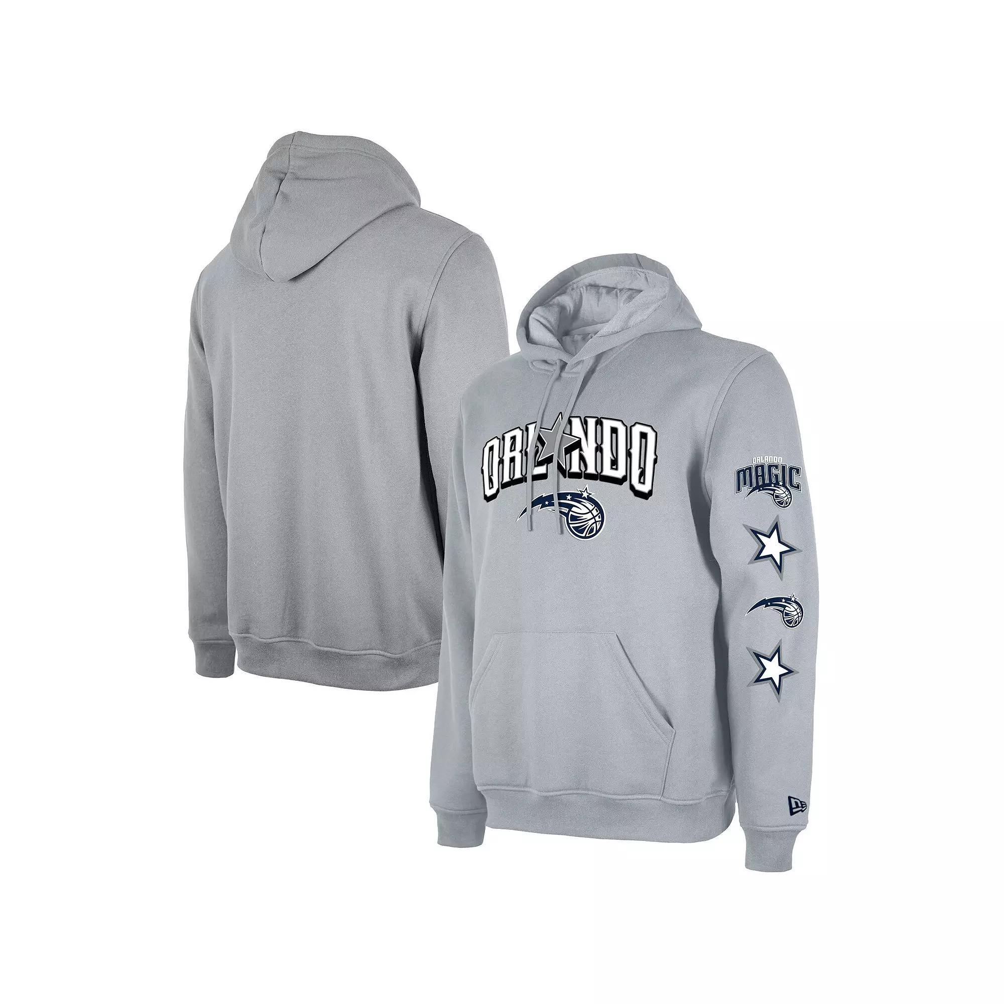 Men's New Era Gray Orlando Magic Big & Tall 2023/24 City Edition Jersey Pullover Hoodie, Size: XLT, Mag Grey Product Image