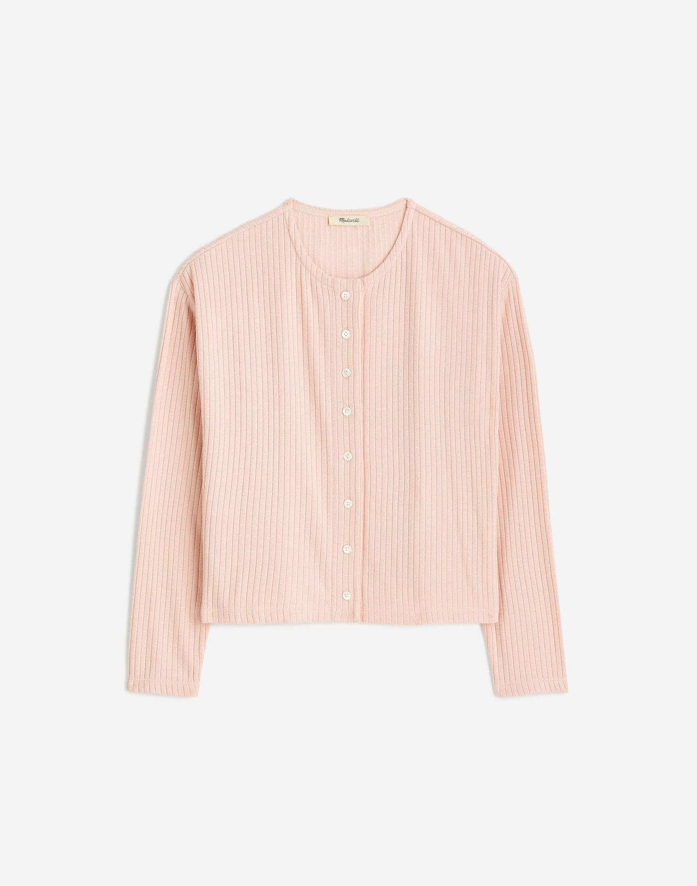 Relaxed Button-Front Cardigan Product Image