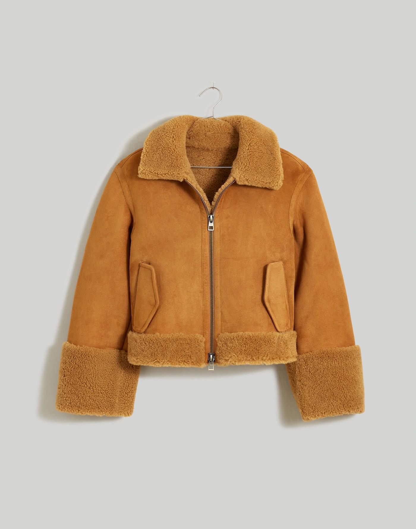 Shearling Zip-Front Jacket Product Image
