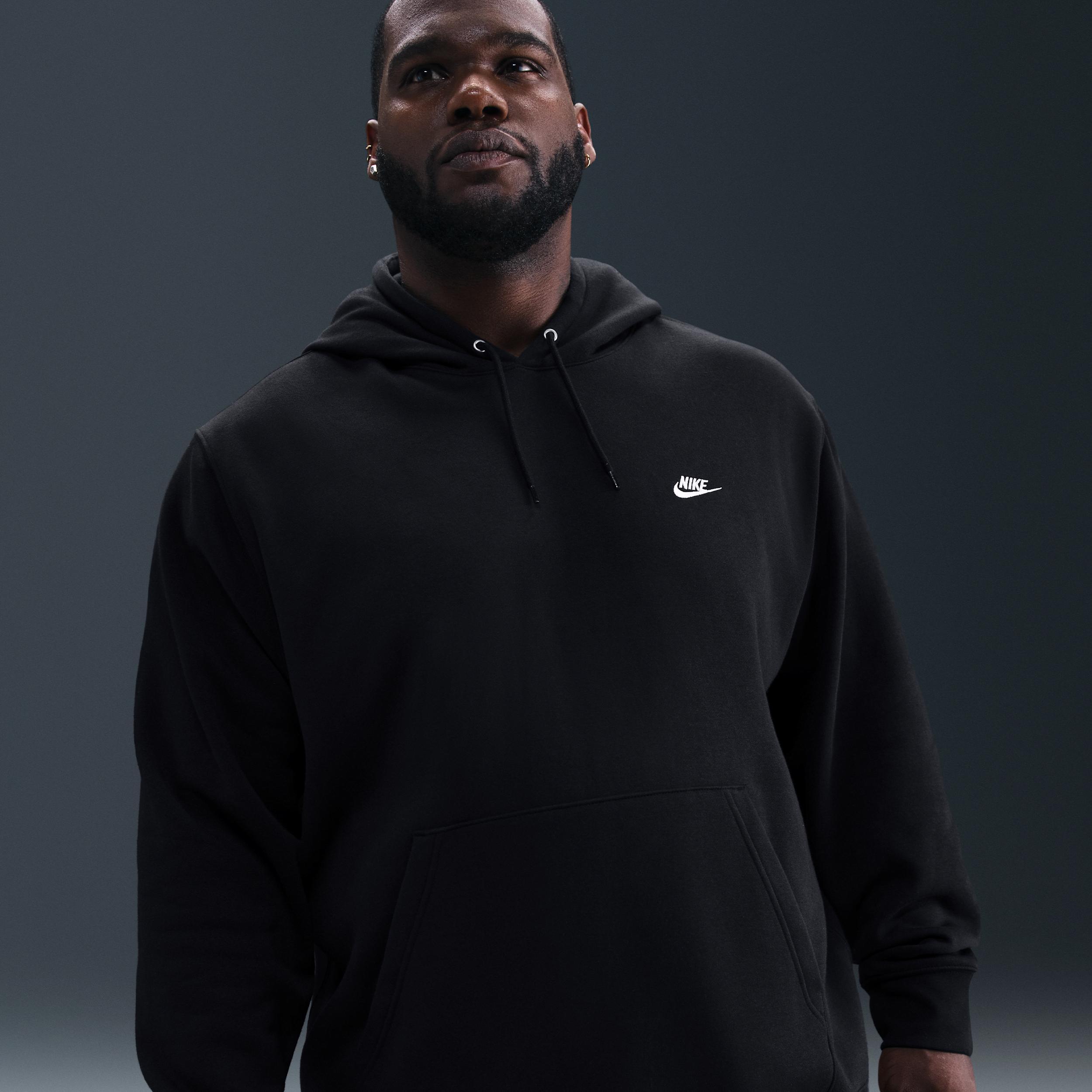 Nike Mens Club Pullover Fleece Hoodie | FN3859-010 Product Image